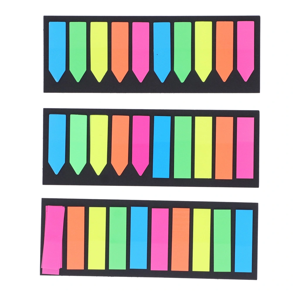 15 Sets Transparent Sticky Notes Transparent Design Colorful Reusable Widely Used Cute Sticky Notes for Work Study