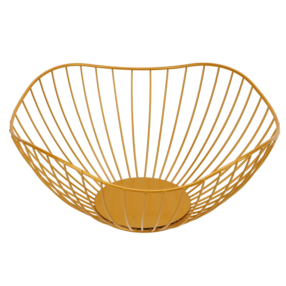 Wire Fruit Bowl Breathable Hollow Anti Overturn Thickened Durable Metal Metal Fruit Basket for Fruits Vegetable Bread