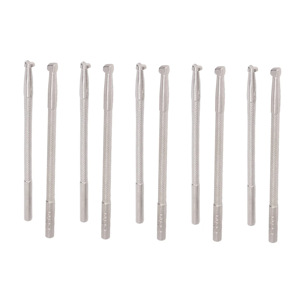 Leathercraft Stamp Tools 5pcs 4.5mm 5mm Oblique Rectangle 5pcs 6mm 4.5mm Arch DIY Alloy Steel Leather Working Saddle