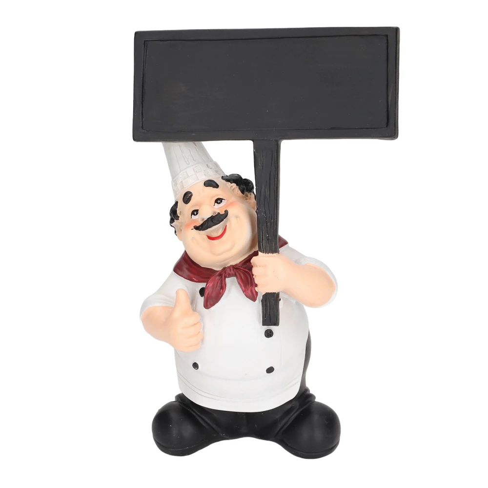 Chef Statue American Country Style Resin Material Eco Friendly Odorless Adorable Decorative Chef Ornament