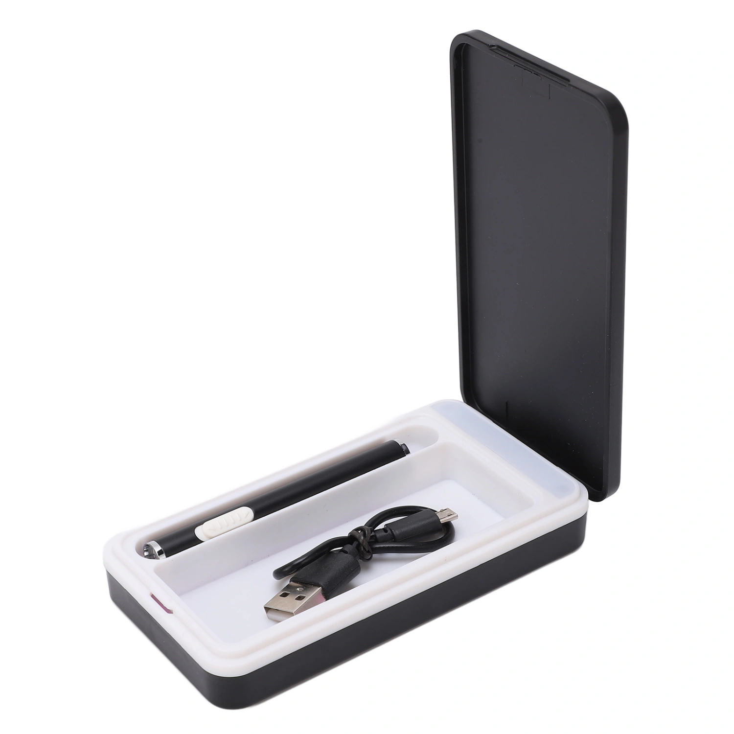 Cigarette Case Skull Print Flash Color Breathing Light Rechargeable Cigarette Storage Box With Windproof Electric Heating Rod