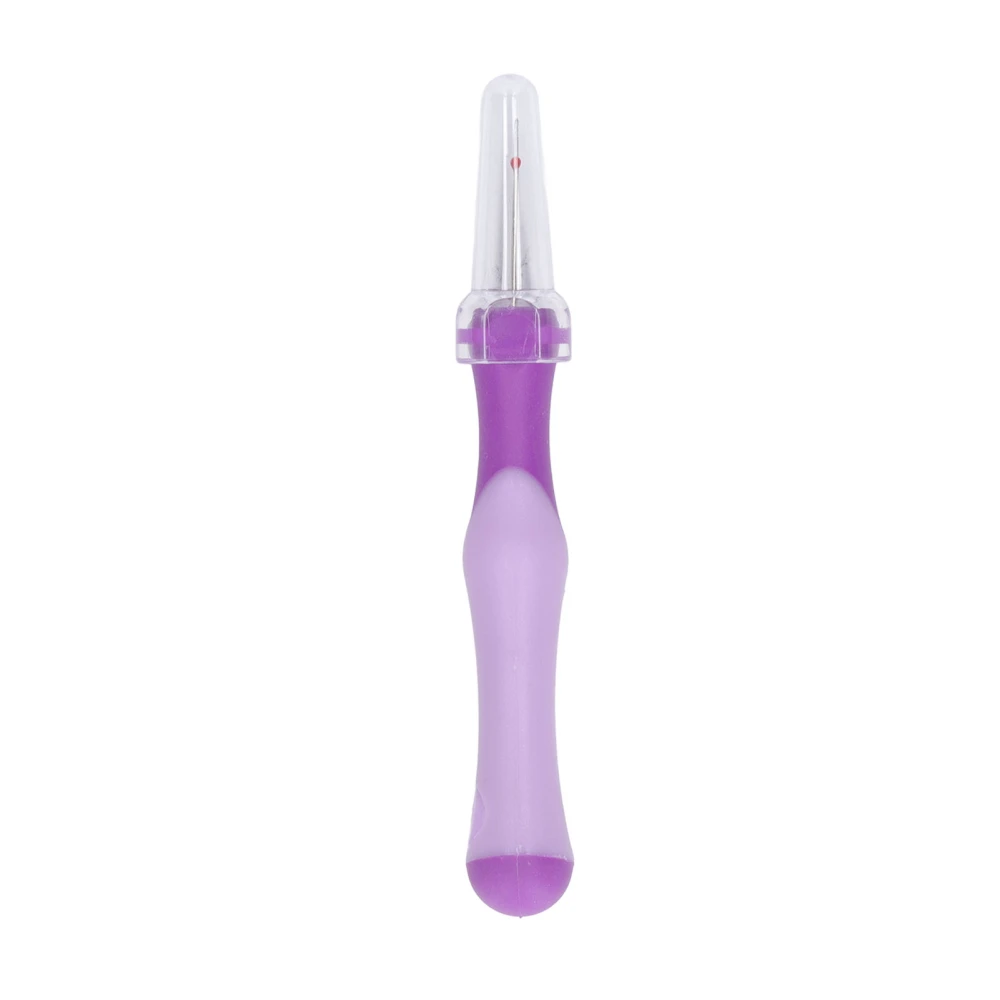 Thread Remover Purple Ergonomic Round Design Safety Clean Cover Comfortable Hand Feel Sewing Seam Remover