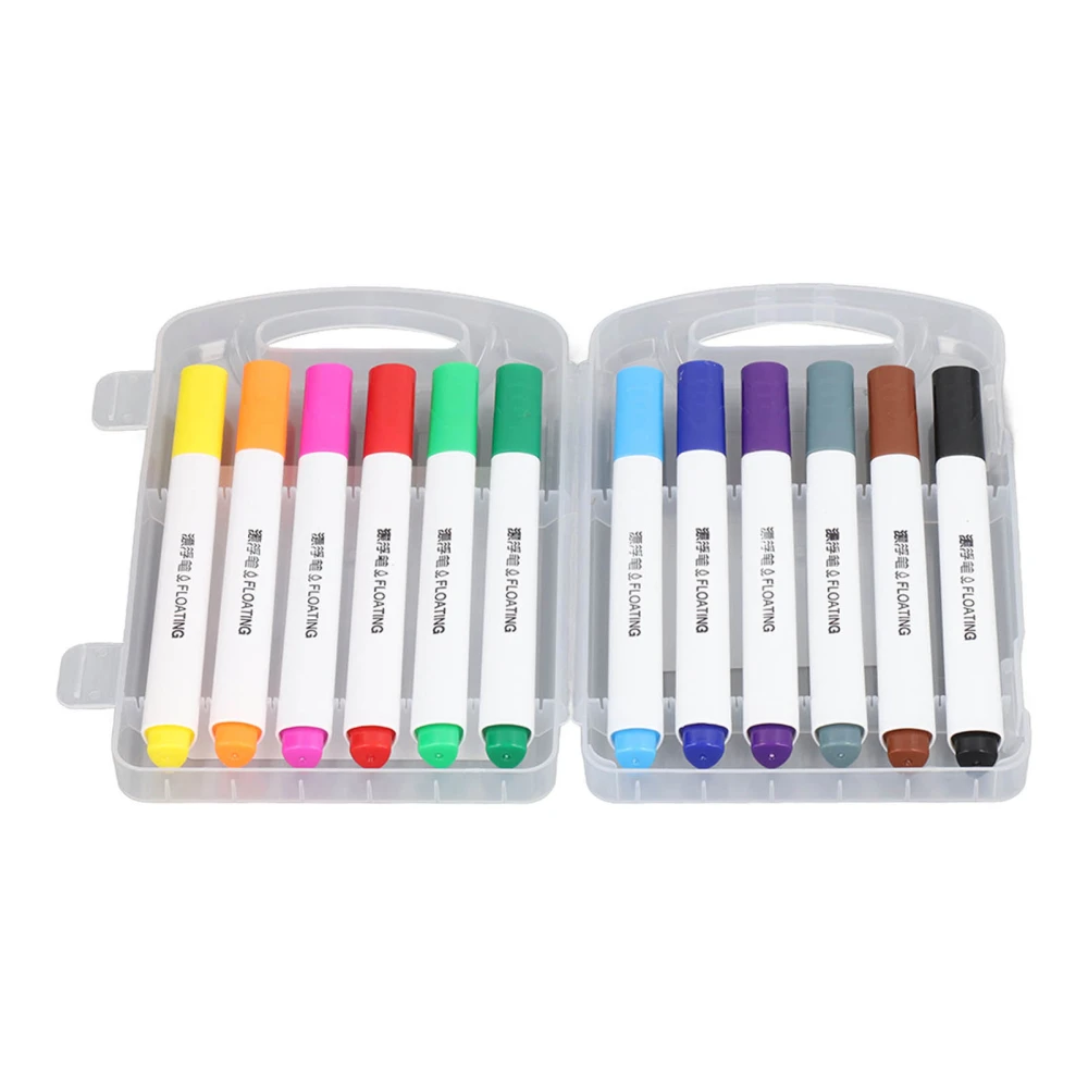 Floating Ink Pen for Child 12 Colors DIY Painting Insoluble in Water Water Painting Whiteboard Pen for Art Project