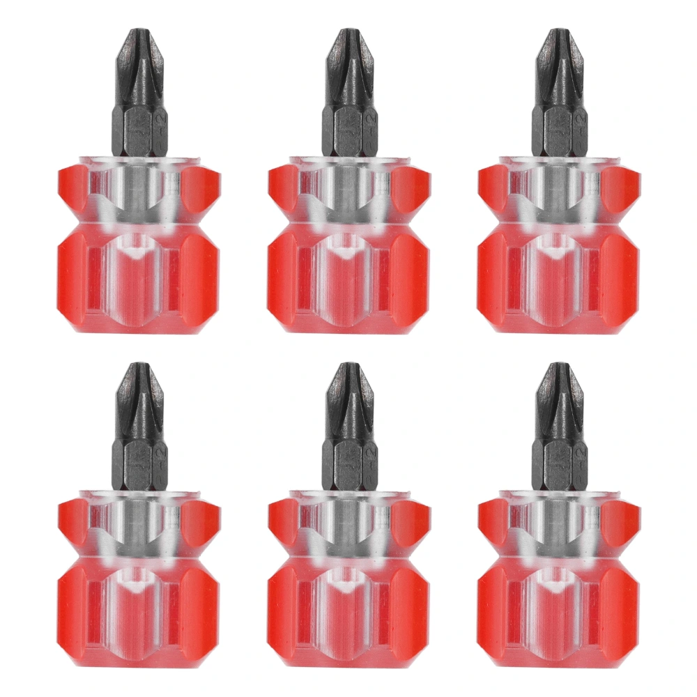 6 Pcs Cross Screwdriver Household Multifunction Mini Portable Sewing Machine Dedicated Short Handle Cross Screw Driver