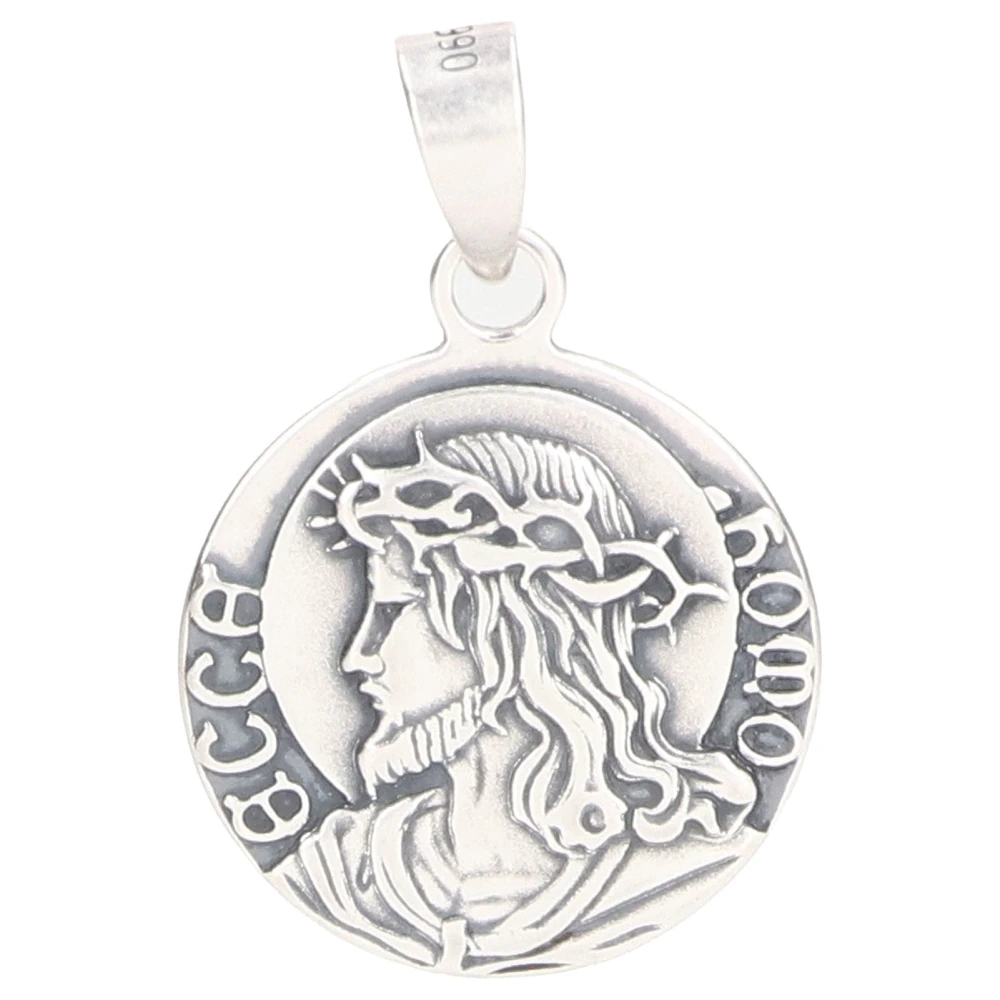 Jesus Crown of Thorns Pendant Exquisite Details 925 Silver Hypoallergenic Rustproof Religious Silver Jewelry Pendant