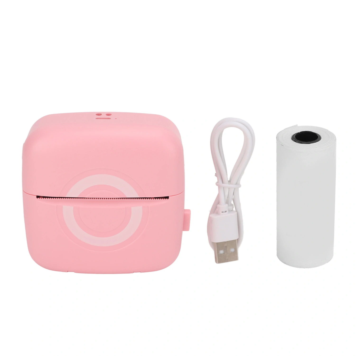 Mini Thermal Printer Bluetooth Portable Handheld Sticker Printer 200DPI USB Charging Small Smart Mistakes Printer Pink