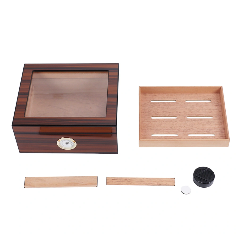 Cigar Humidor Large Capacity 2 Layers Durable Cedarwood Maintain Humidity Keep Freshness Humidor Cigar Box