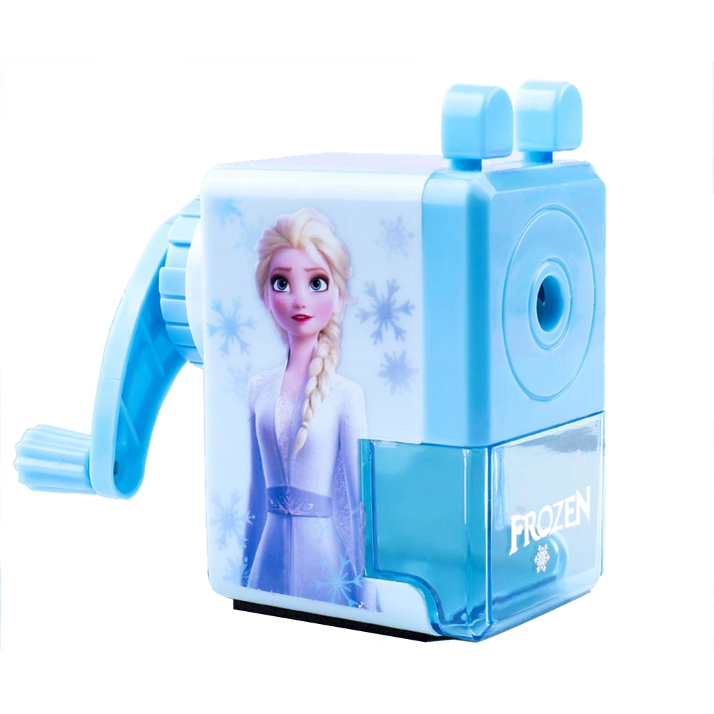 Pencil Sharpener Cartoon Pattern Children Primary School Students Hand Cranked Manual Pencil Sharpener Ice Princess