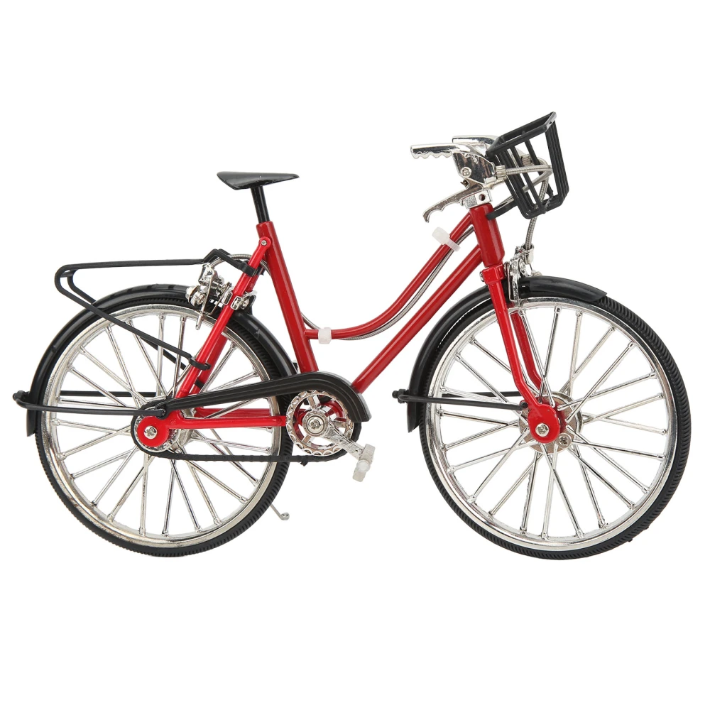 Red Bike Model Ornament Detachable 1:10 Model 3D Car Model Bike Ornament for Any Age for Collection Decoration