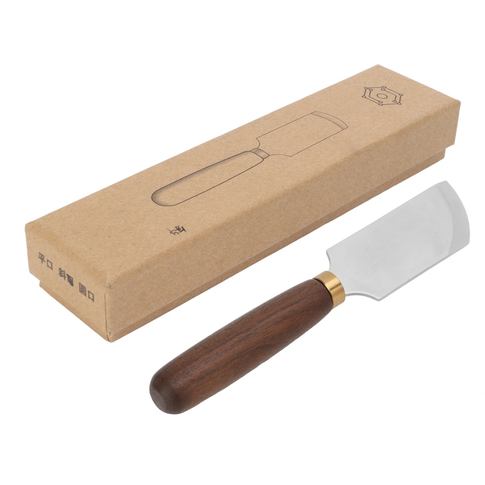 Leather Cutting Knife DIY Bevel Leather Craft Edge Skiving Knife With Wooden Handle Leather Working Tools