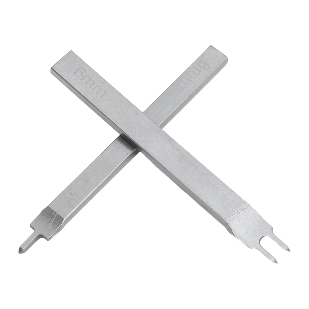 Leather Prong Punch 6mm 1 Tooth 2 Tooth DIY Easy Penetration White Steel Large Hole Design Leather Punch Set