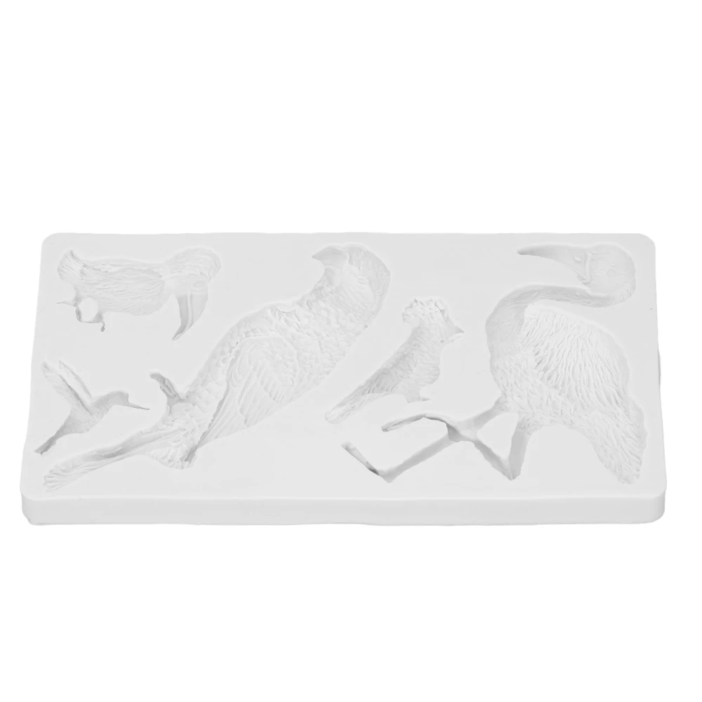 Silicone Mold Grey Bird Shape Soft Elastic Easy Demoulding Silicone Baking Mold for DIY Cakes Breads Mousses Chocolate