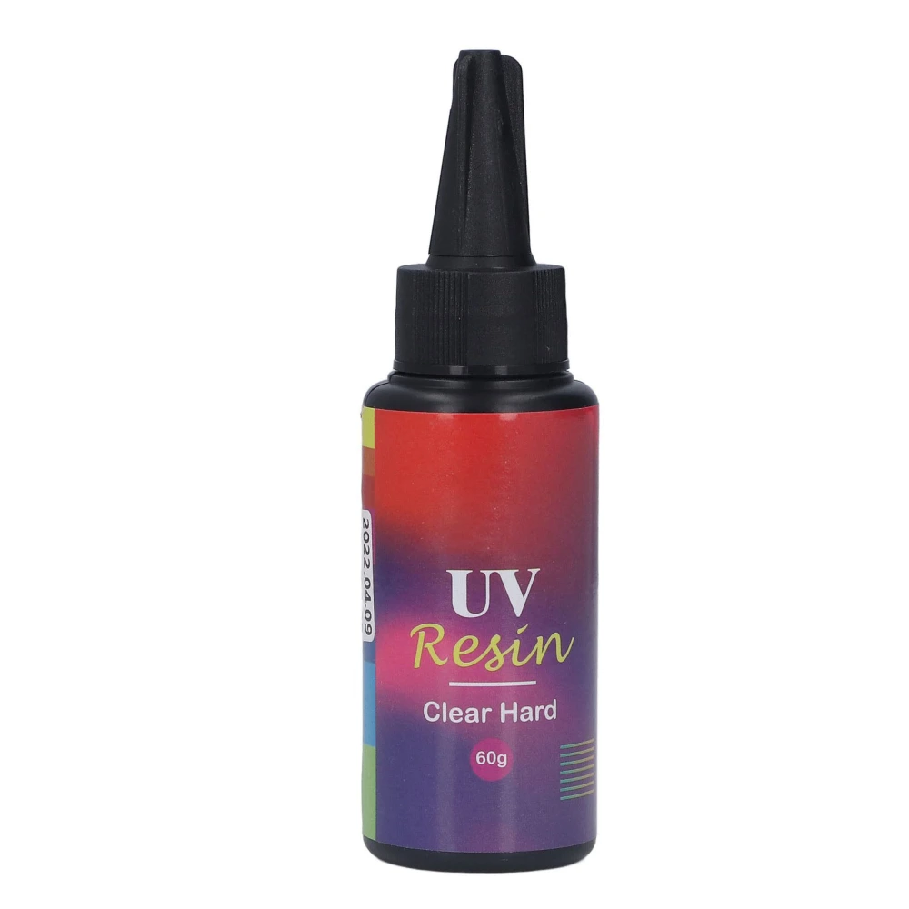 UV Glue Safe Non Toxic Leakproof DIY Jewelry Making Transparent UV Crystal Glue Acrylic Resin Hard Glue 60g