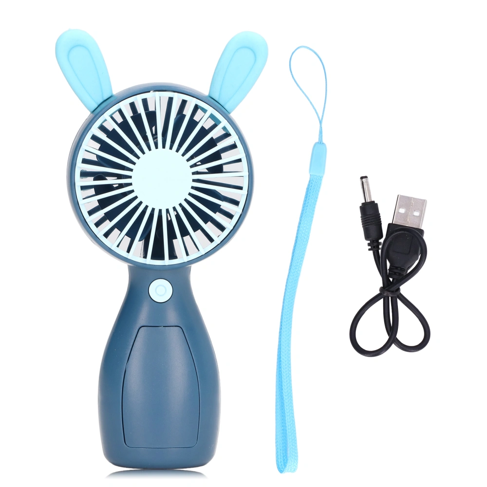 Handheld Fan Cartoon Style USB Charging Natural Cool Wind Portable Mini Portable Fan for Home Office Travel