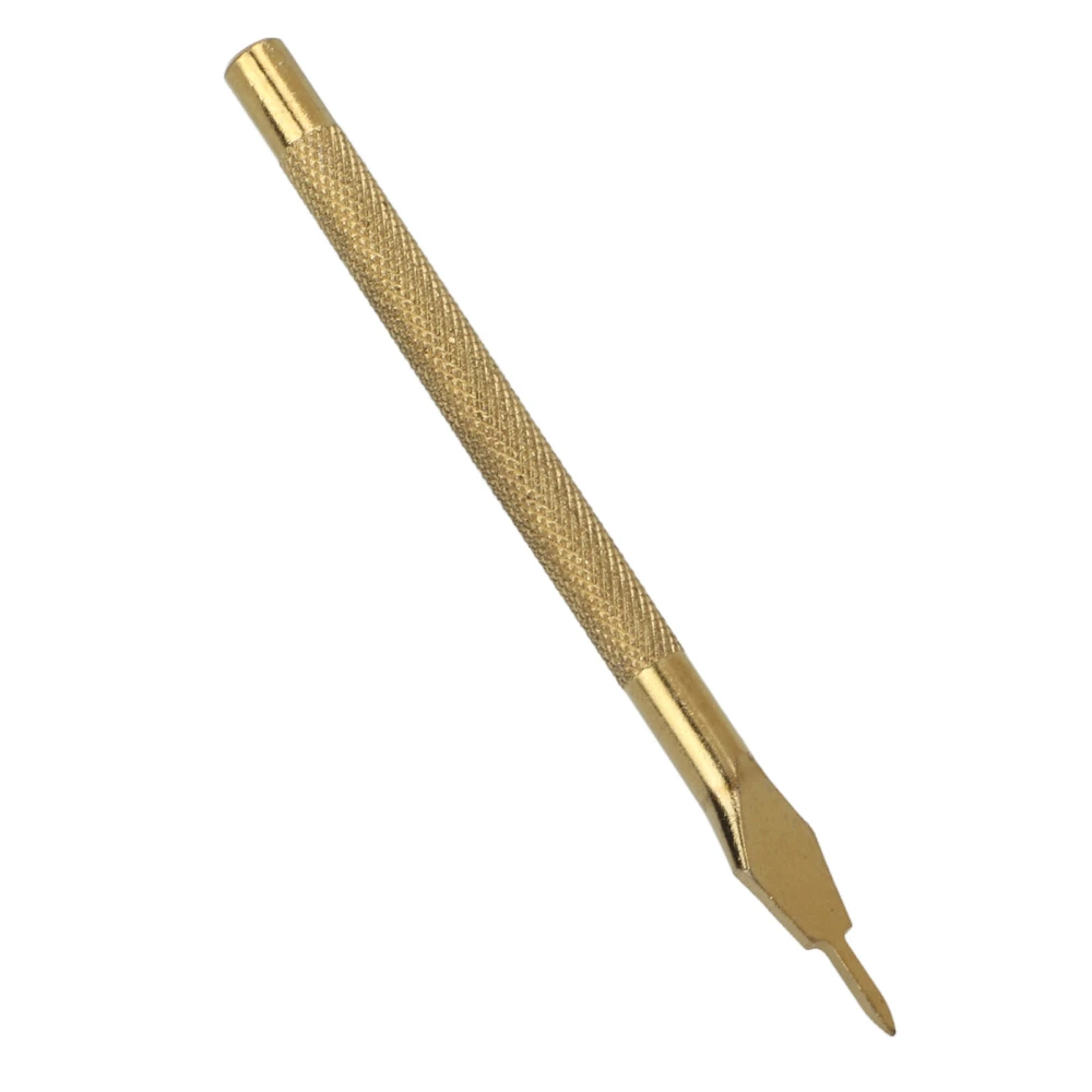 Leather Prong Chisel 4mm Stainless Steel Anti Slip Handle Design Incisive Gold Leather Punch Chisel 1 Tooth