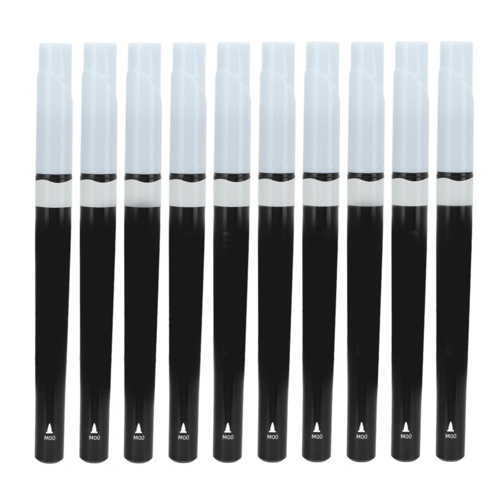 10Pcs White Metallic Markers Quick Dry Safe Nontoxic Water Based Ink Widely Used Paint Markers for Stone Fabric Mtal