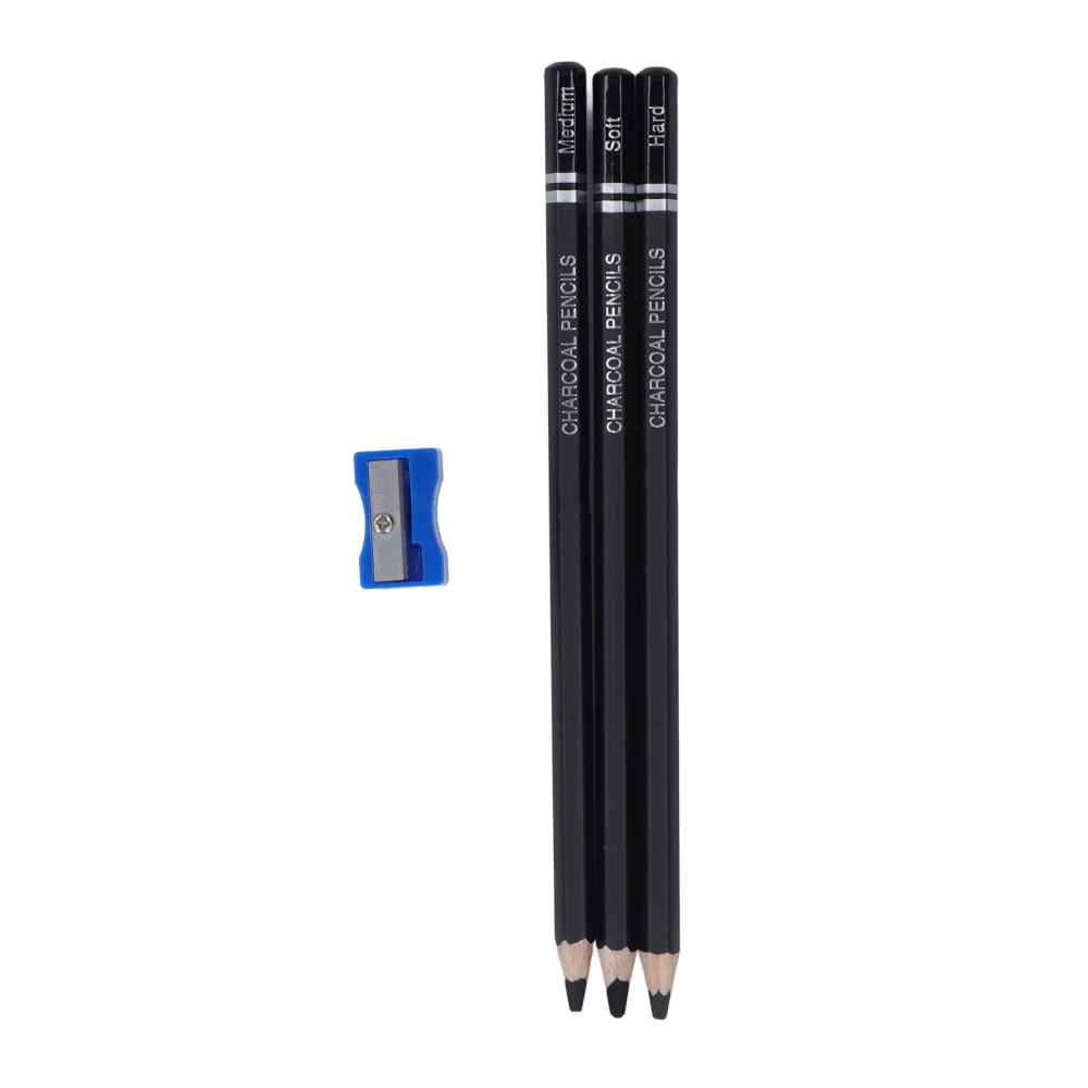 Sketch Pencil Kit 3pcs Graphite Carbon Detail Drawing Structured Sketching Art Pencils for Art Project