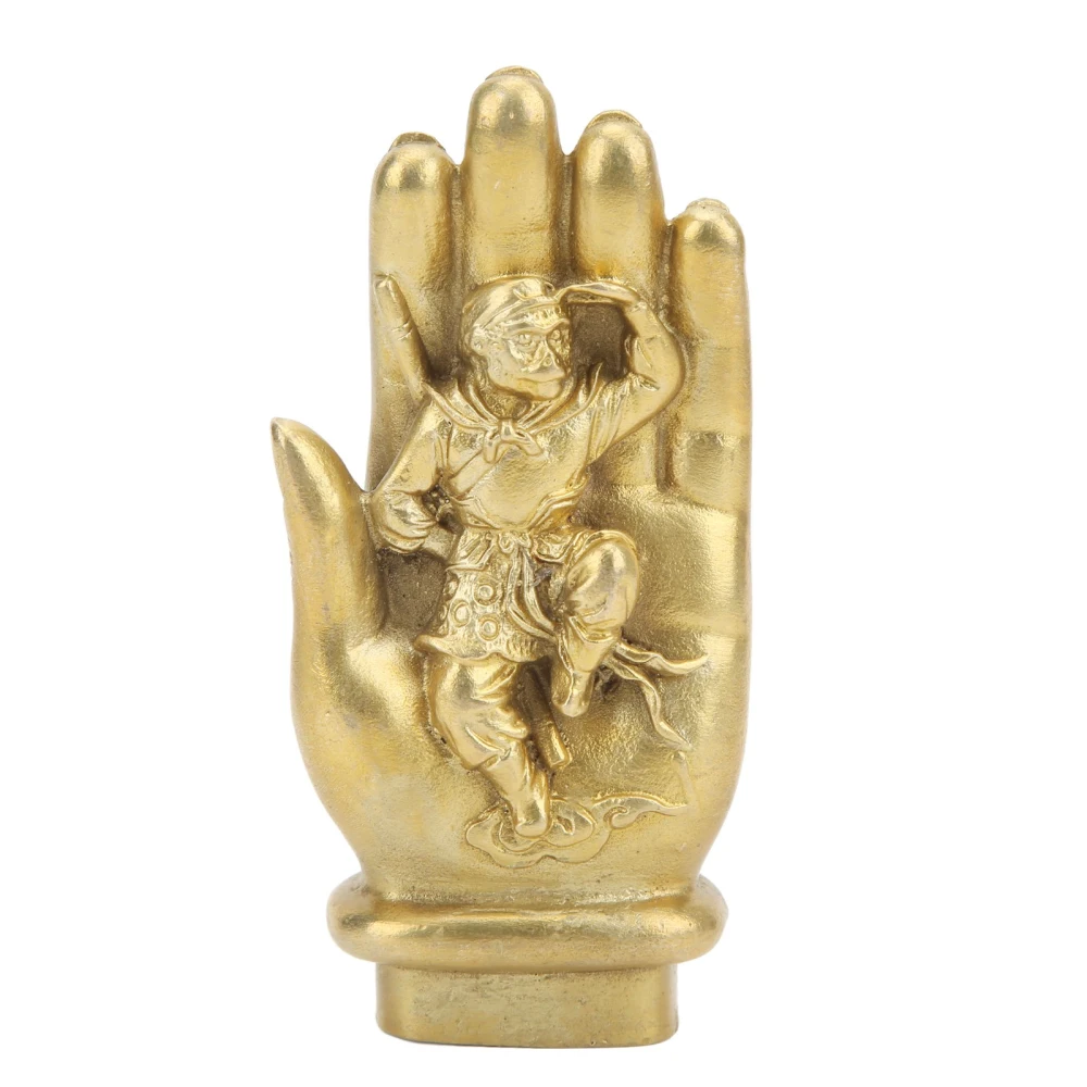 Monkey King Statue Hand Crafted Monkey Statue Real Look Brass Monkey Statue Buddha Hand Statue for Gift Giving Decoration