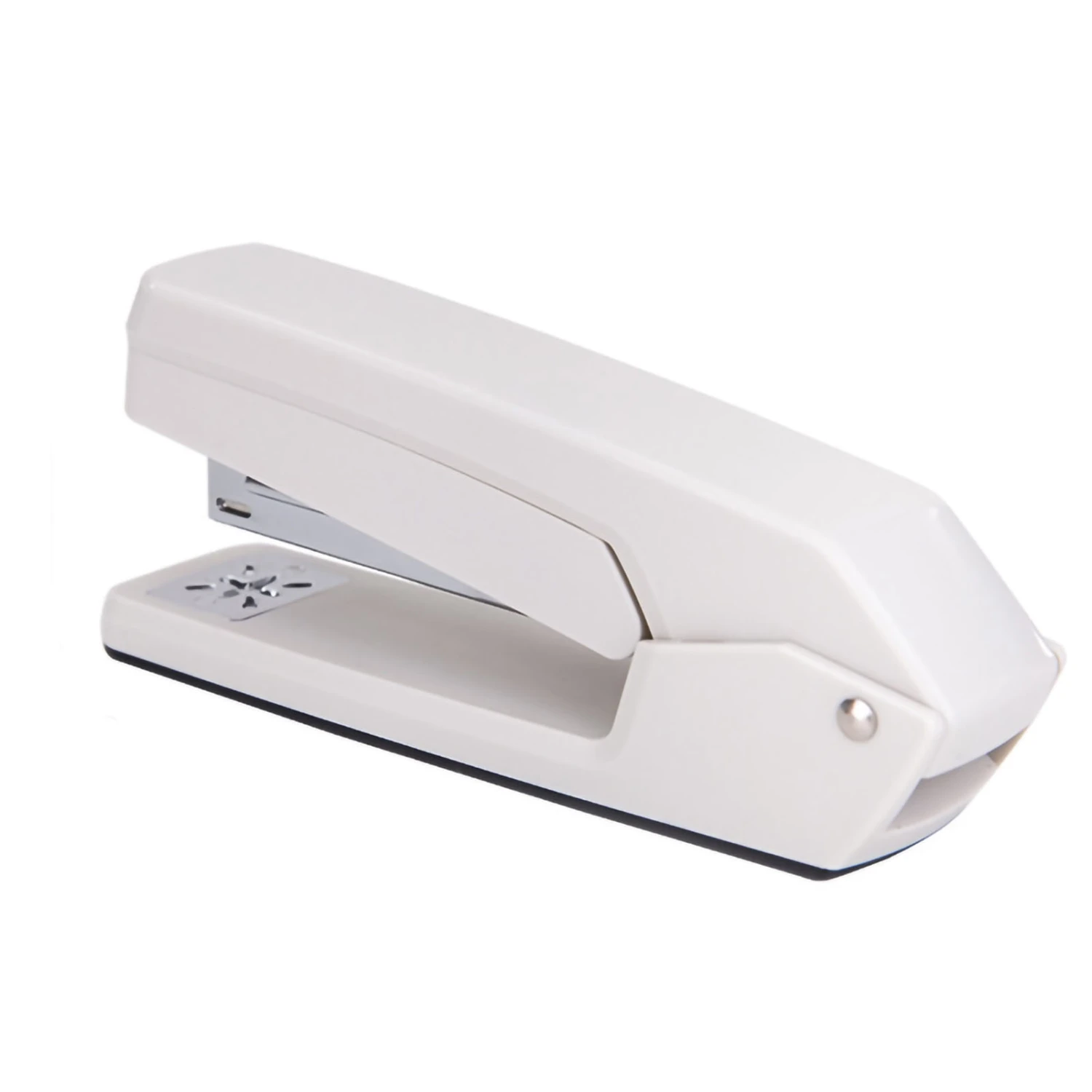 Swing Stapler ABS Metal Material 50 Pcs Paper Fastener 20 Sheets Capacity Desktop Staplers for Office School White