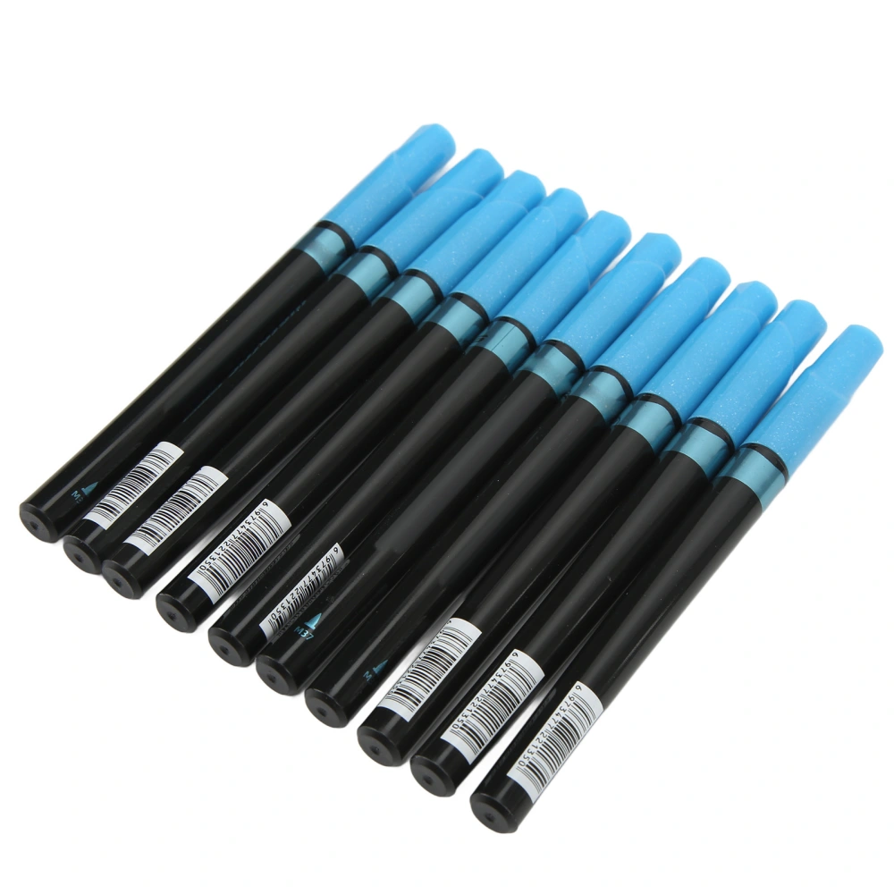 10pcs Metallic Marker Blue Ink Quick Drying Thin Rounded Tip Water BasedDIY Doodling Waterproof Metallic Paint Pens