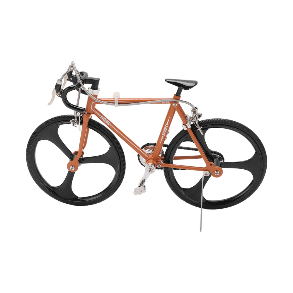 Bicycle Model Alloy Material Comfortable Texture Cute Miniature Bike Ornament for Decorating Bedside Tables Bookshelves