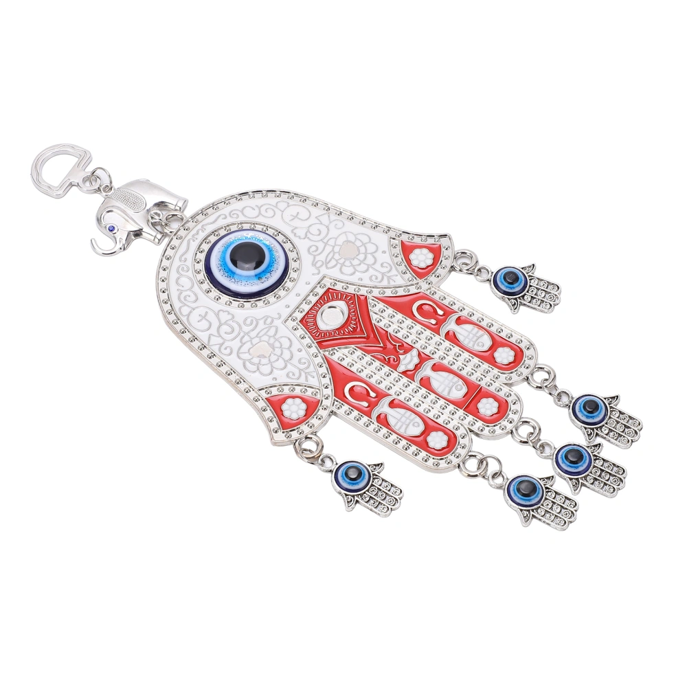 Blue Eye Hamsa Car Ornament High Gloss Fine Details Red Blue Hamsa Hand Wall Decor for Car Office Home Decoration