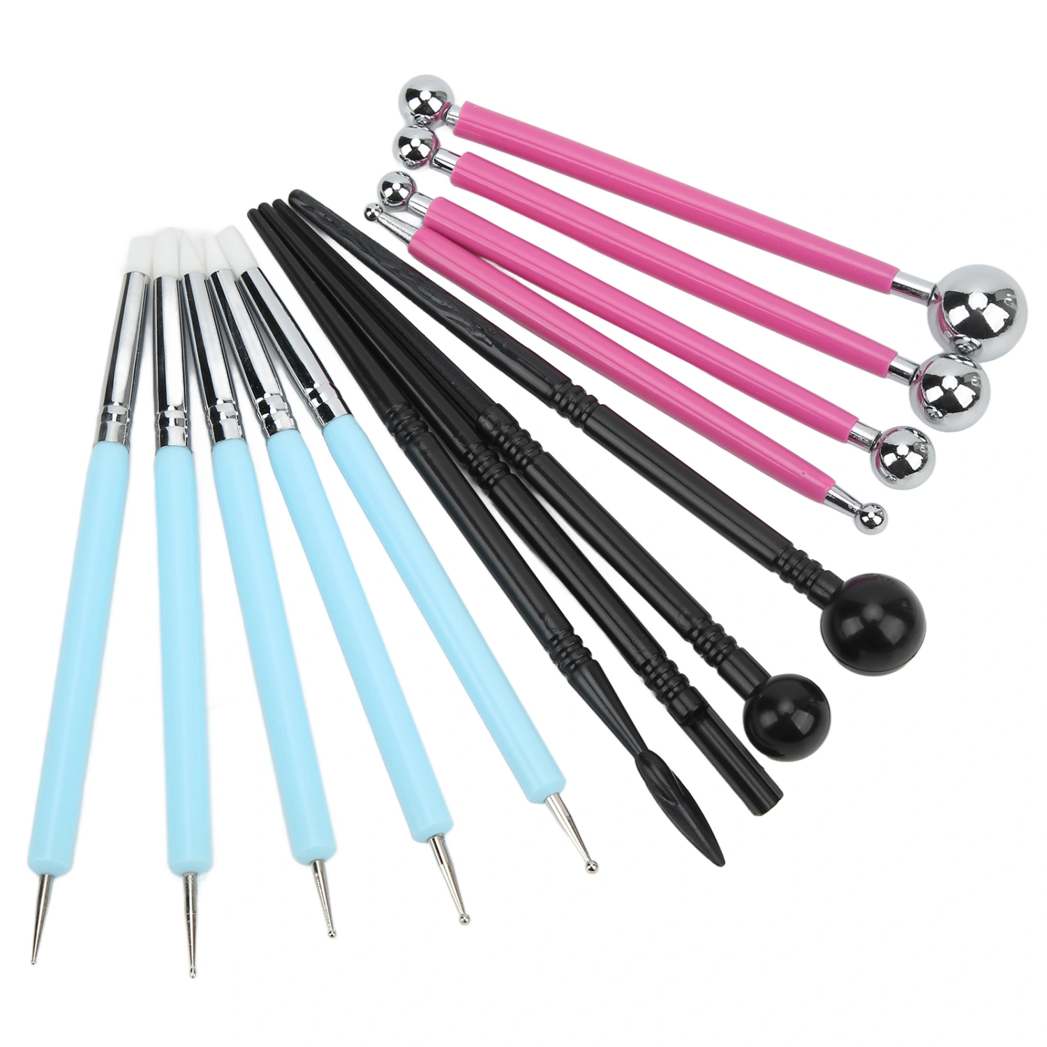 13Pcs Modeling Clay Sculpting Tools Set Complete Tools Various Sizes Ball Stylus Dotting Tools for DIY Pottery Sculpture