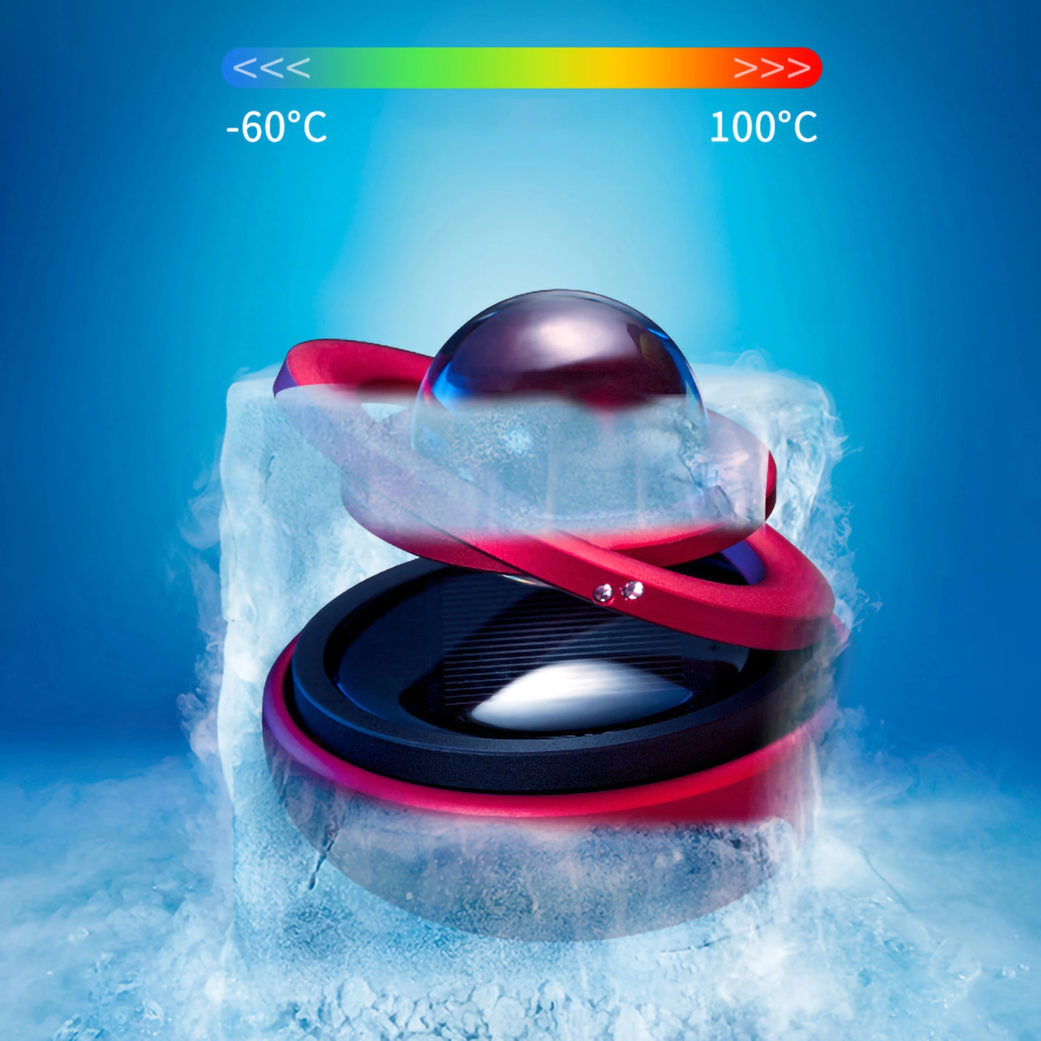 Car Perfume Pendant Galaxy Design Long Lasting Fragrance Solar Energy Rotating Car Aromatherapy Diffuser for GiftsSolar System