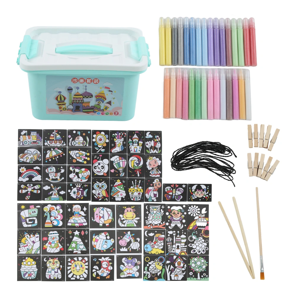 Sand Painting Children's Hand Made DIY Colorful Sand Art Set Parent Child Puzzle Scratch Painting Art Kit