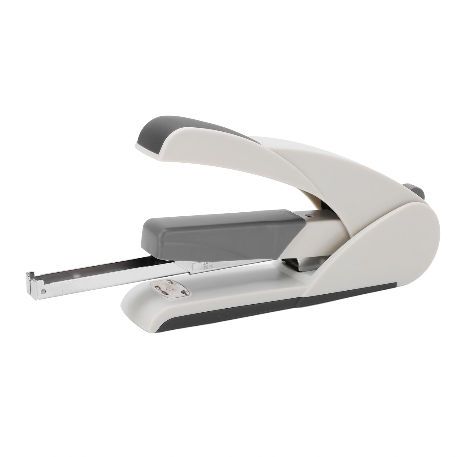Stapler 20 Sheet Capacity 210pin Large Capacity Labor Saving Mini Stapler with Needle Storage Bin for Office Desktop5852 White (Grey)