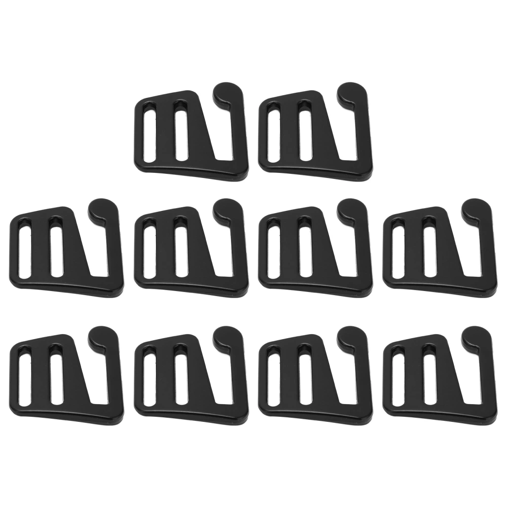 10Pcs Adjustable Buckle Alloy Multi Purpose Lightweight Portable Luggage Accessories for Backpack Handbag Weaving