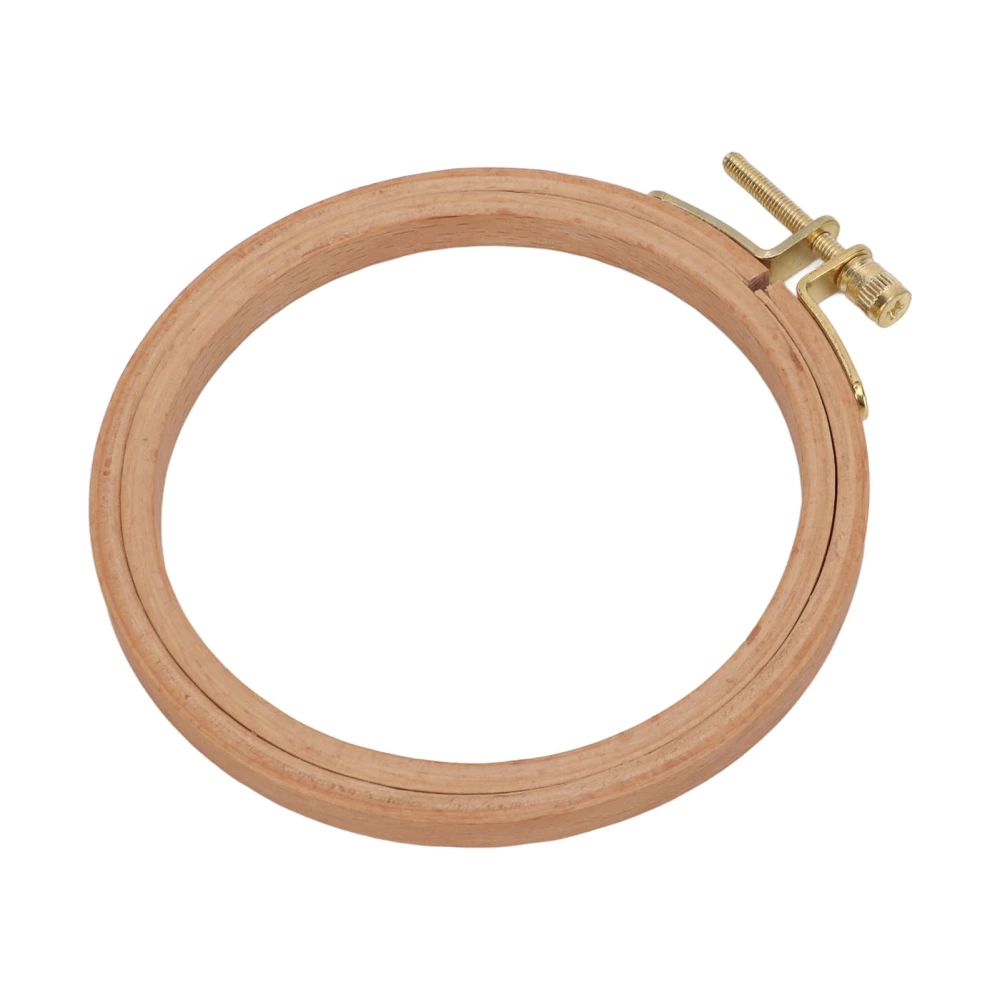 Embroidery Hoop Approx 4.1in Double Layers Natural Bamboo Lightweight Durable Easy Operation Mini Embroidery Hoop