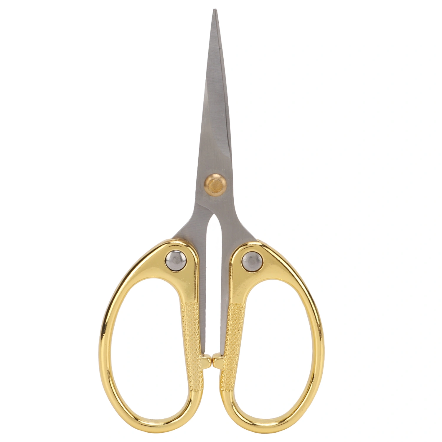Craft Scissors Stainless Steel High Hardness Durable Ergonomic Design Easy Cutting Widely Used Sewing ScissorsGold
