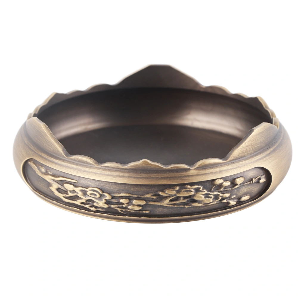 Incense Pot Brass Material Carved Style Easy Cleaning Decorative Incense Holder for Tea Room