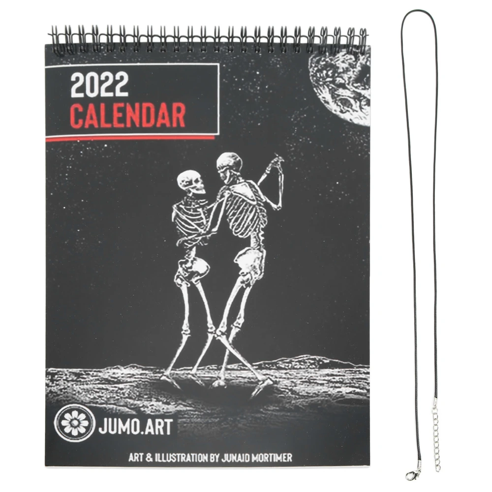 2022 Calendar Practical Funny Small Gothic Art Wall Calendar New Year Gift Wall Decoration