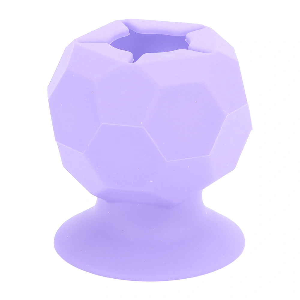 Scrap Collector Portable Student Silicone Suction Cup Hand Made Waste Collection Ball Vinyl StoragePurple