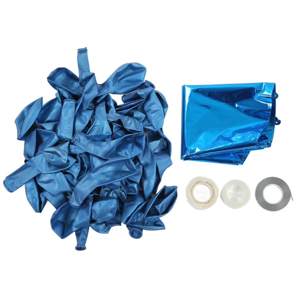 Balloon Garland Kit Blue Natural Latex Durable Gorgeous Style Wide Application Party Balloons