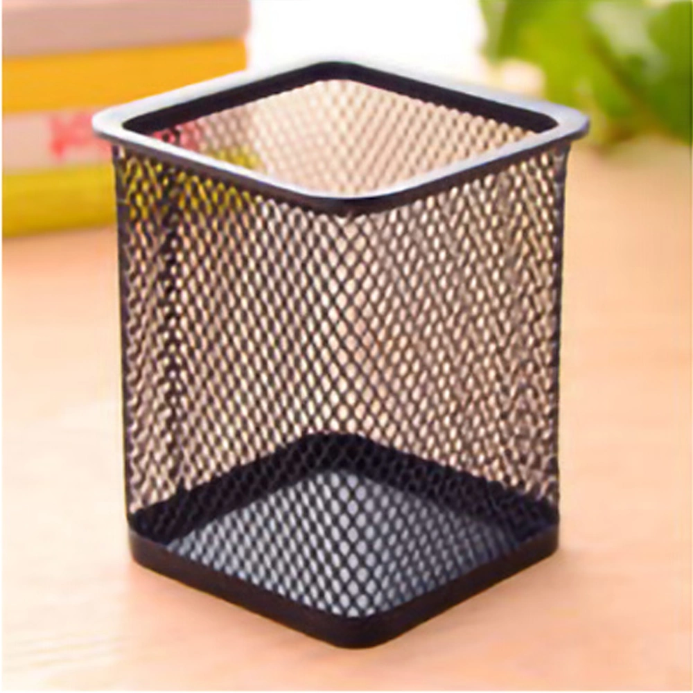 Pen Holder Oblique Insert Fashion Storage Pen Holder Desktop Object Rack Office SuppliesTetragonum Black