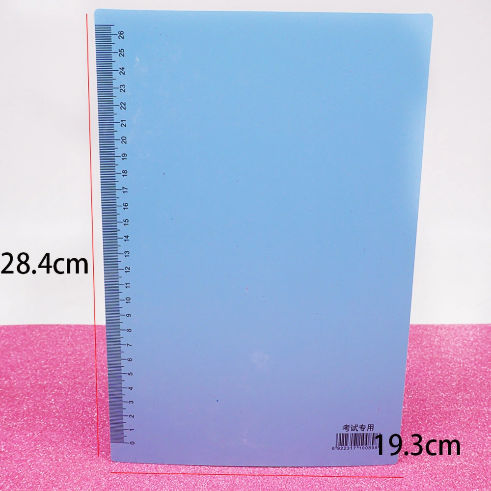 Kids Clipboard A4 Clear HD Scale Good Flexibility PVC Material Writing Effortless School SuppliesBlue