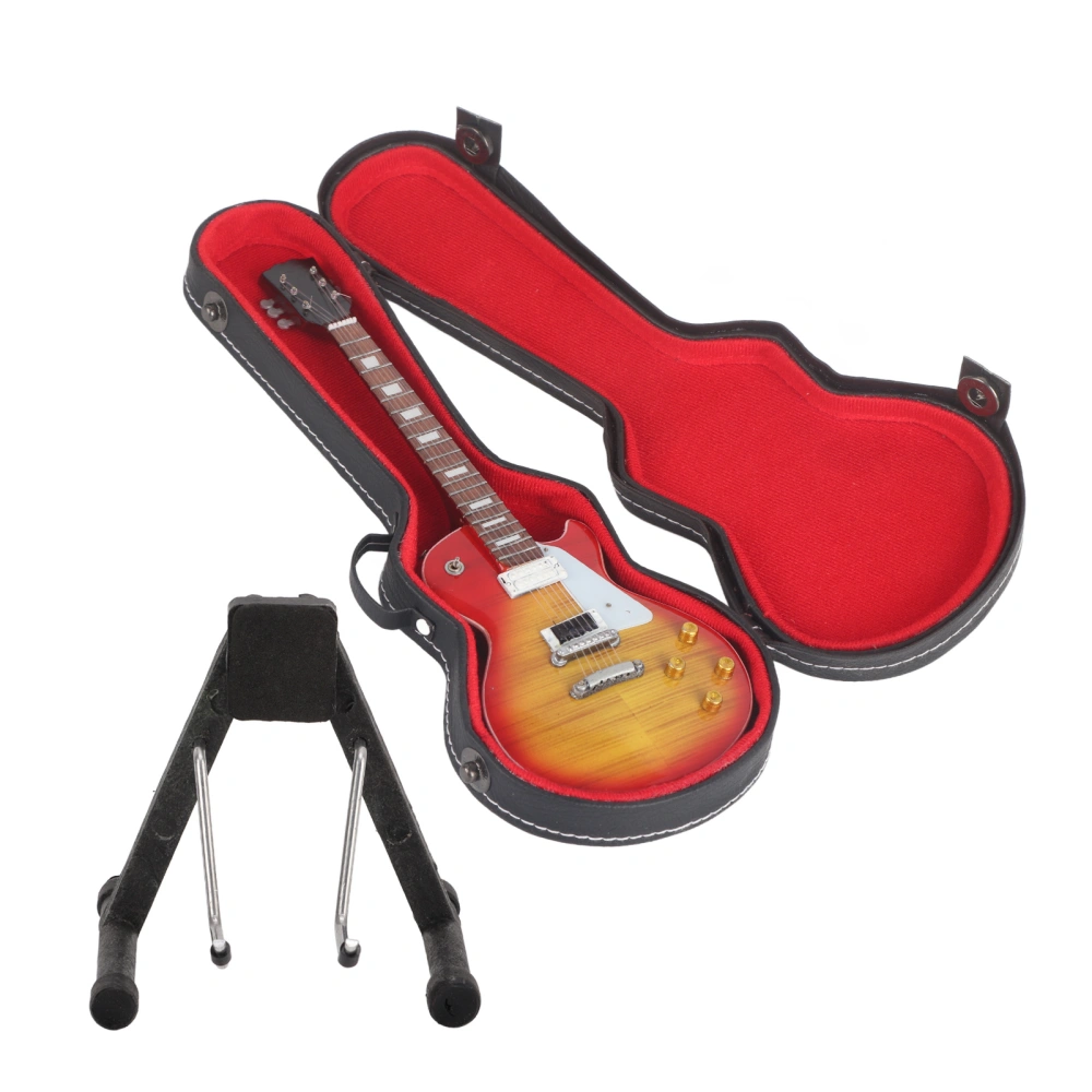 Guitar Model Exquisite Refined Mini Basswood Guitar Musical Instrument Model Decoration Collection Gift