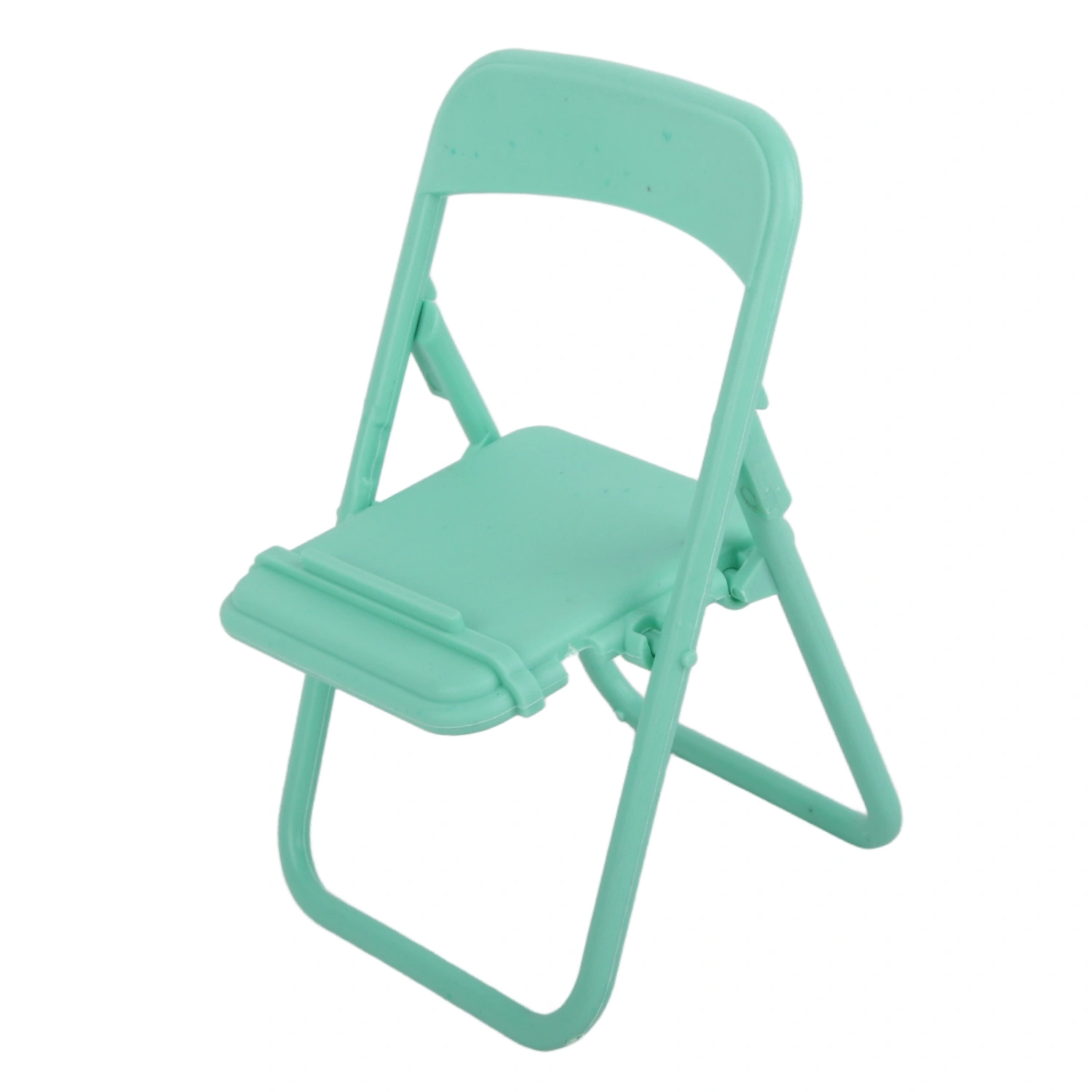 Phone Stand TPR Material Portrait Landscape Mode Watching Stool Shape Auxiliary Decorative Portable Mobile HolderGreen