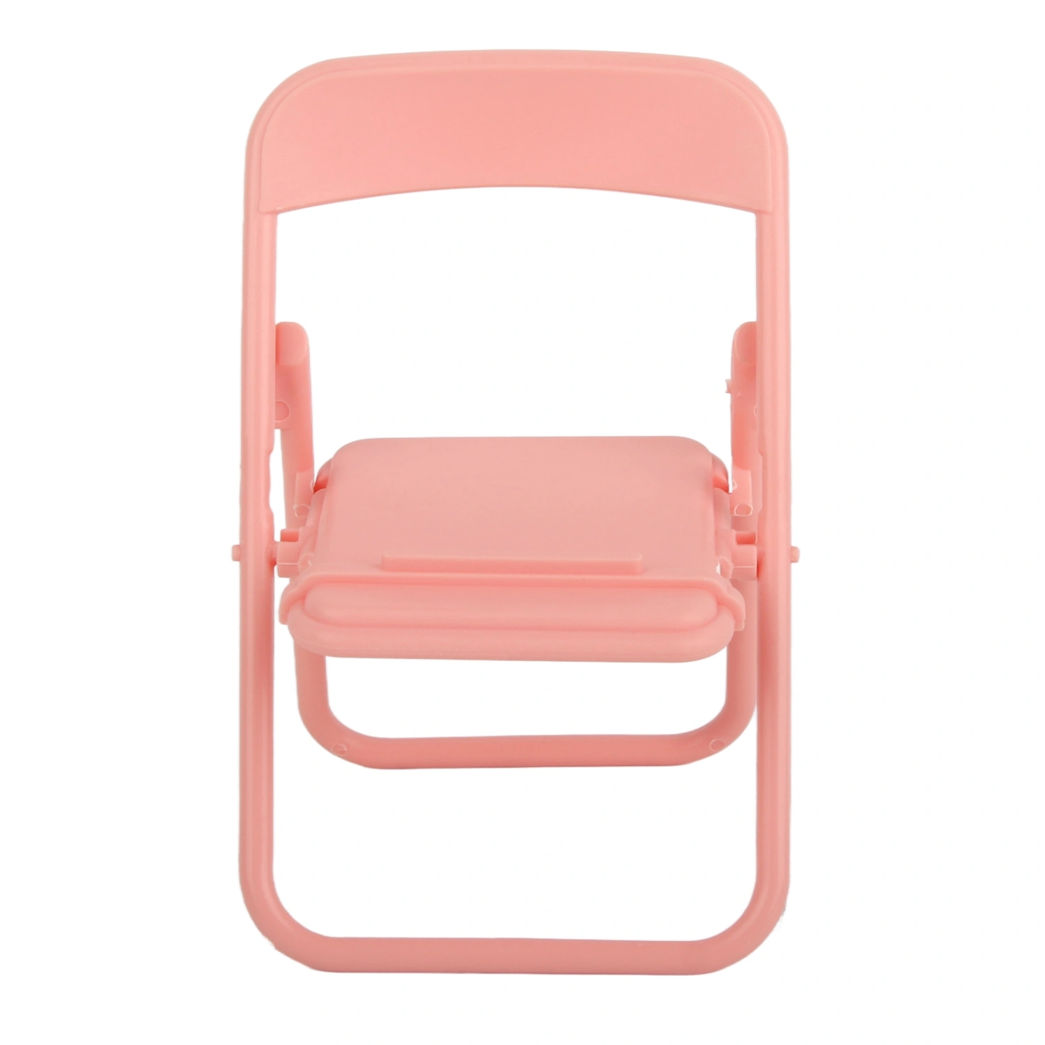 Phone Stand TPR Material Portrait Landscape Mode Watching Stool Shape Auxiliary Decorative Portable Mobile HolderPink