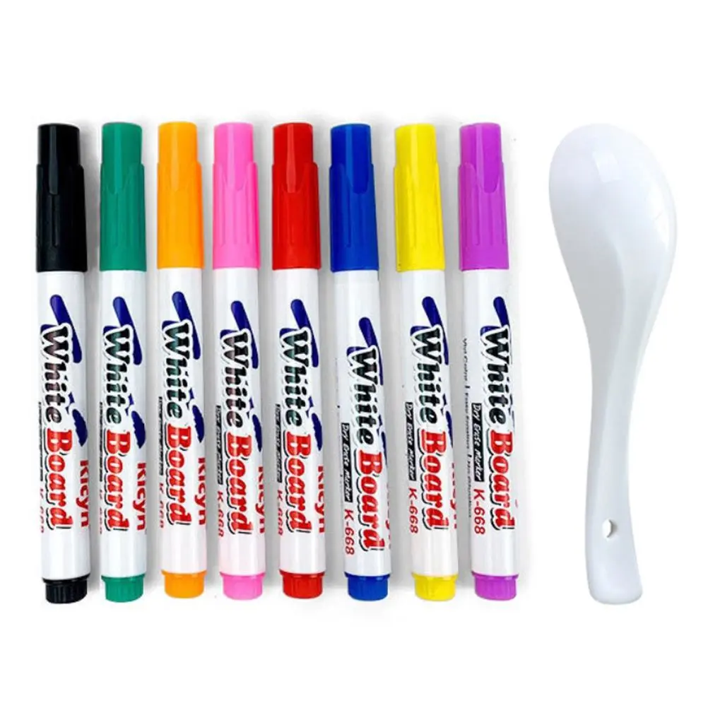 8/12 Pcs Magical Water Painting Pen Toy Whiteboard Dry Erase Pen White Board Marker Student Children Drawing Pen