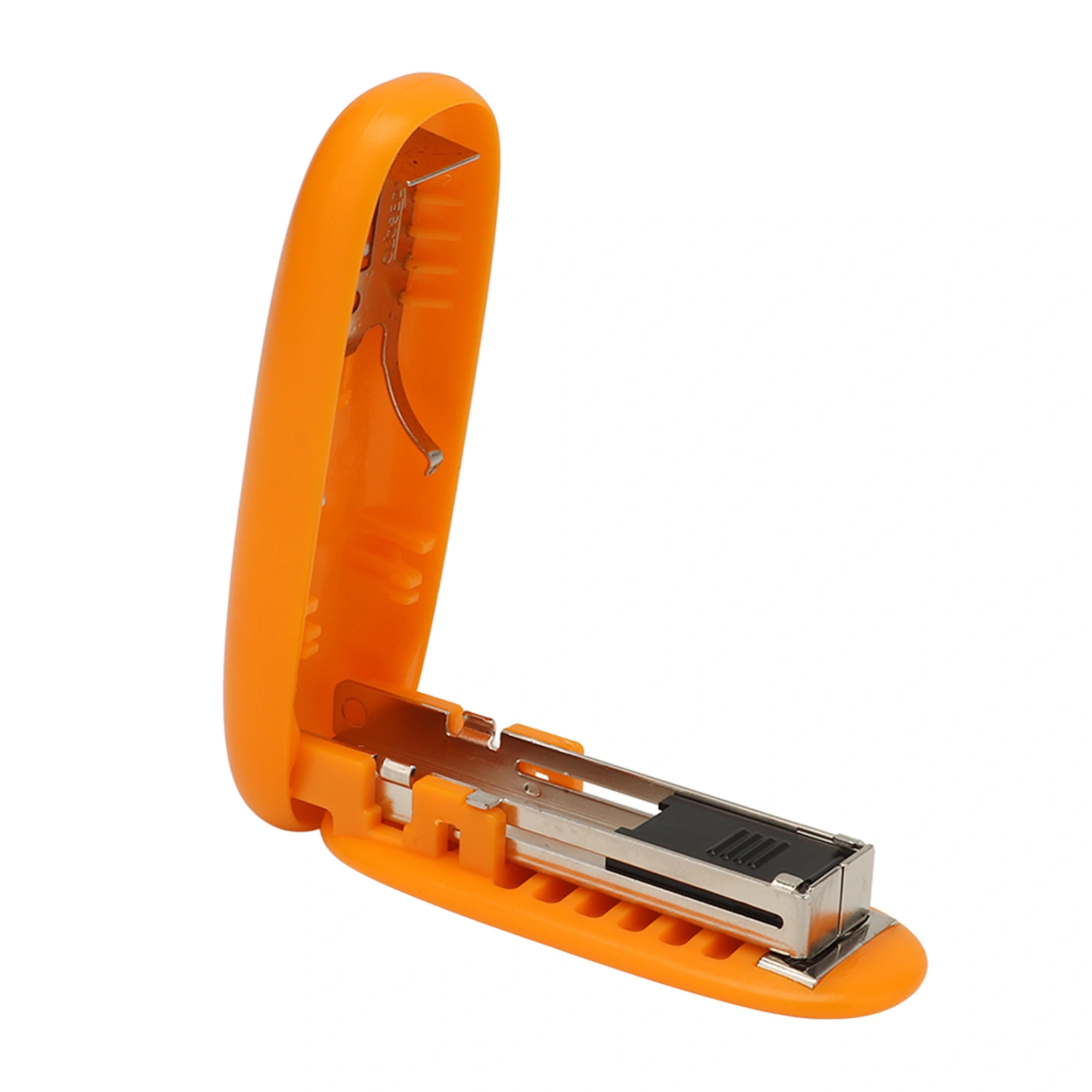 Mini Stapler Leverage Structure Save Labour Foldable Portable Stapler for Office School HomeOrange