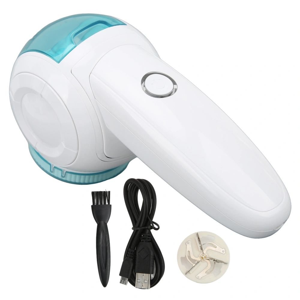 Sweater Shaver Movable Handle Design Small Portable High Efficiency USB Electric Lint Shaver Fabric Shaver 5V 8WBlue