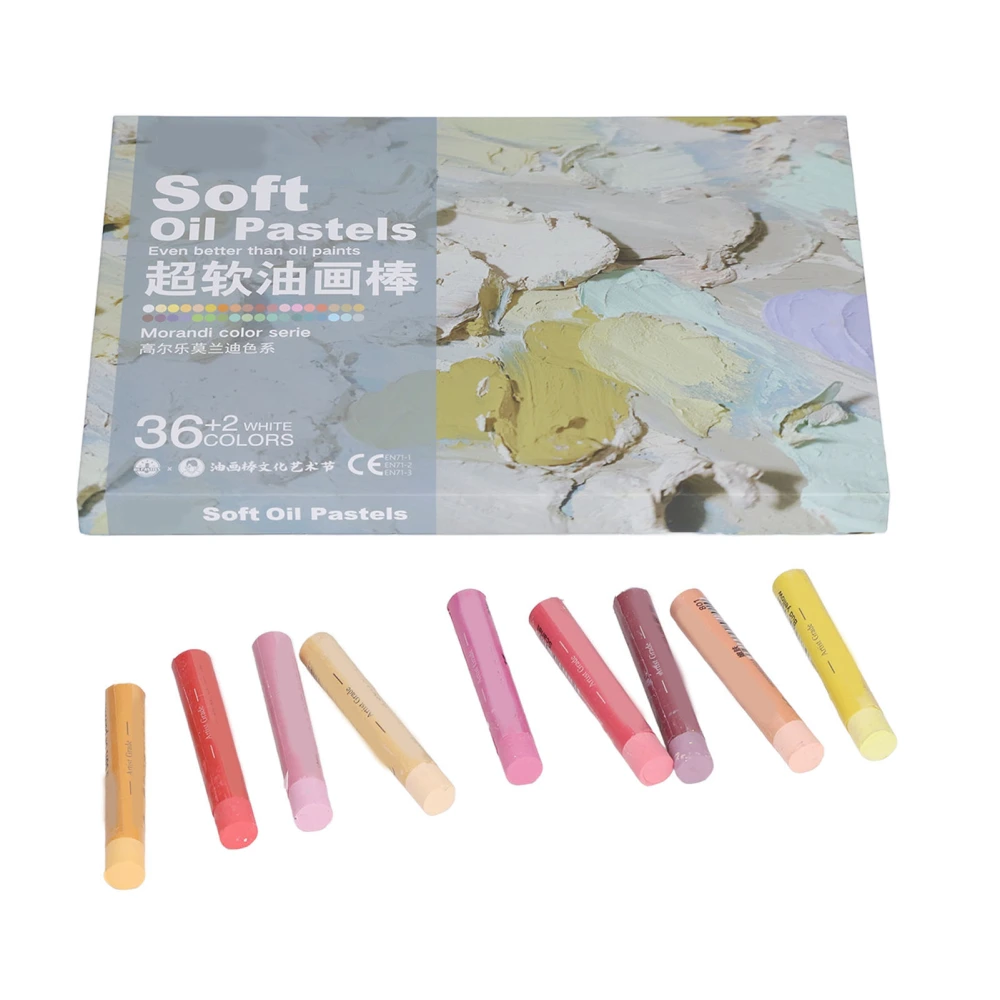 38pcs Oil Pastels Safe Reliable DIY Interesting Soft Creamy Convenient Practical Art Accessories for Painting8936MD