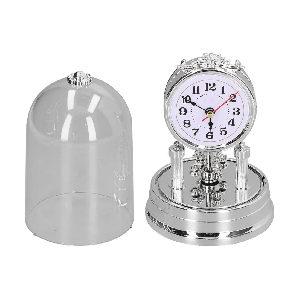 Desk Clock European Style Quiet Environment Internal Rotation Home Decoration for Living Room Bedroom