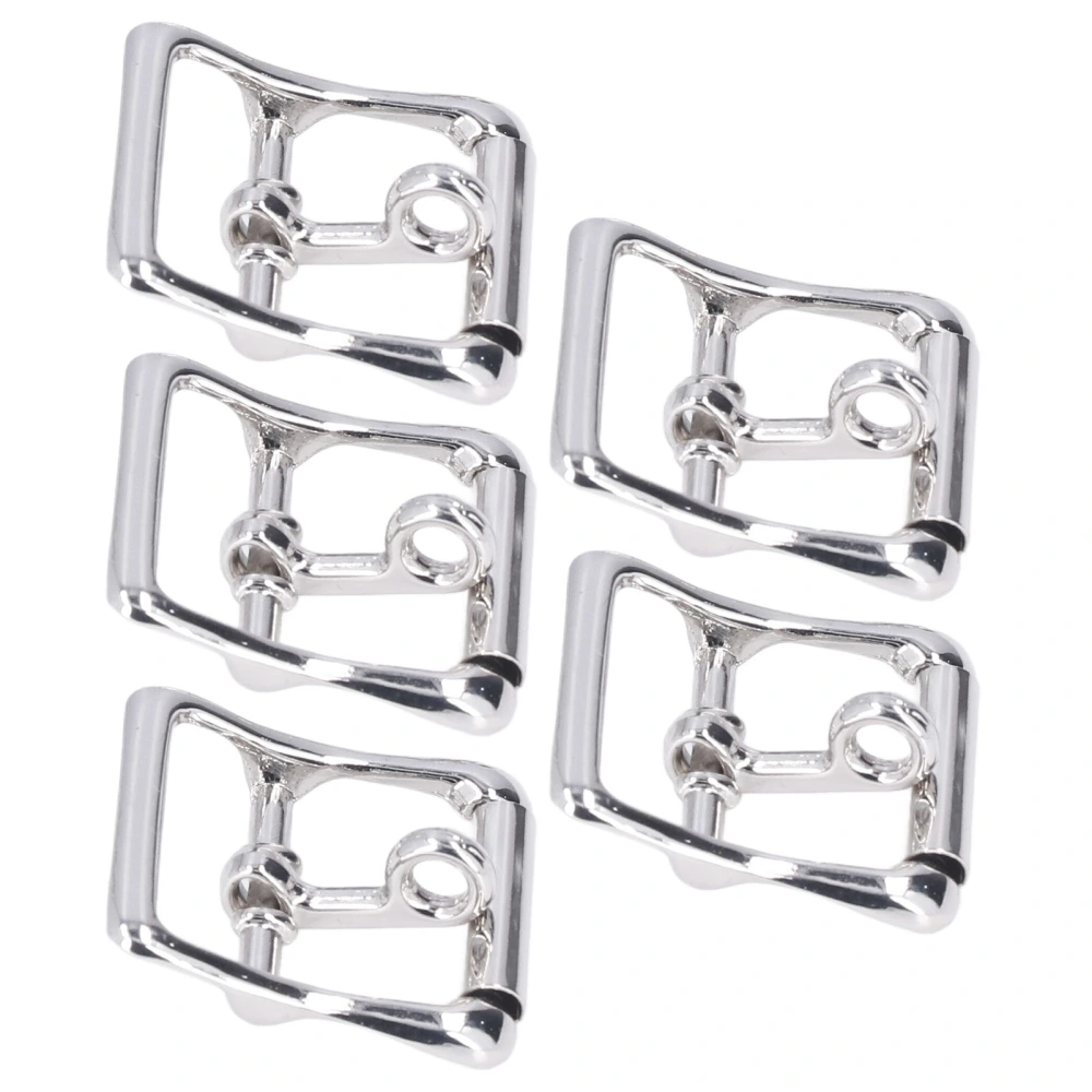 5Pcs Belt Buckle Simple Stylish Easy Installation Metal Buckle Replacement for Making Bags Wallet Pet Collars20mm