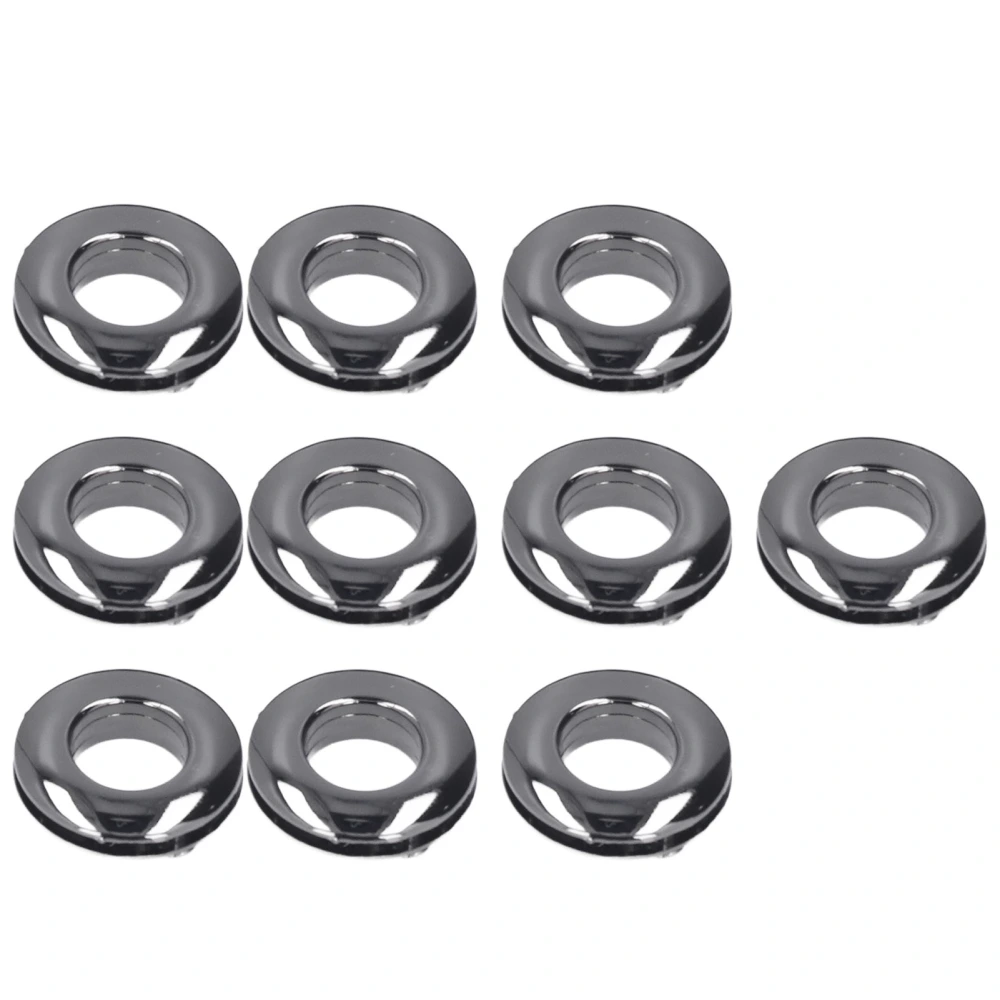 10pcs Eyelets Buttons Metal Smooth Surface Exquisite High Hardness Grommet Kit for DIY Clothing Bag WalletGray