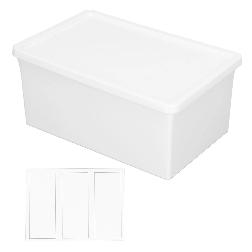 Plastic Desktop Storage Box Multifunction Dustproof Storage Box with Lid for Home DesktopS